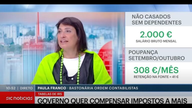Novas Tabelas IRS de Setembro